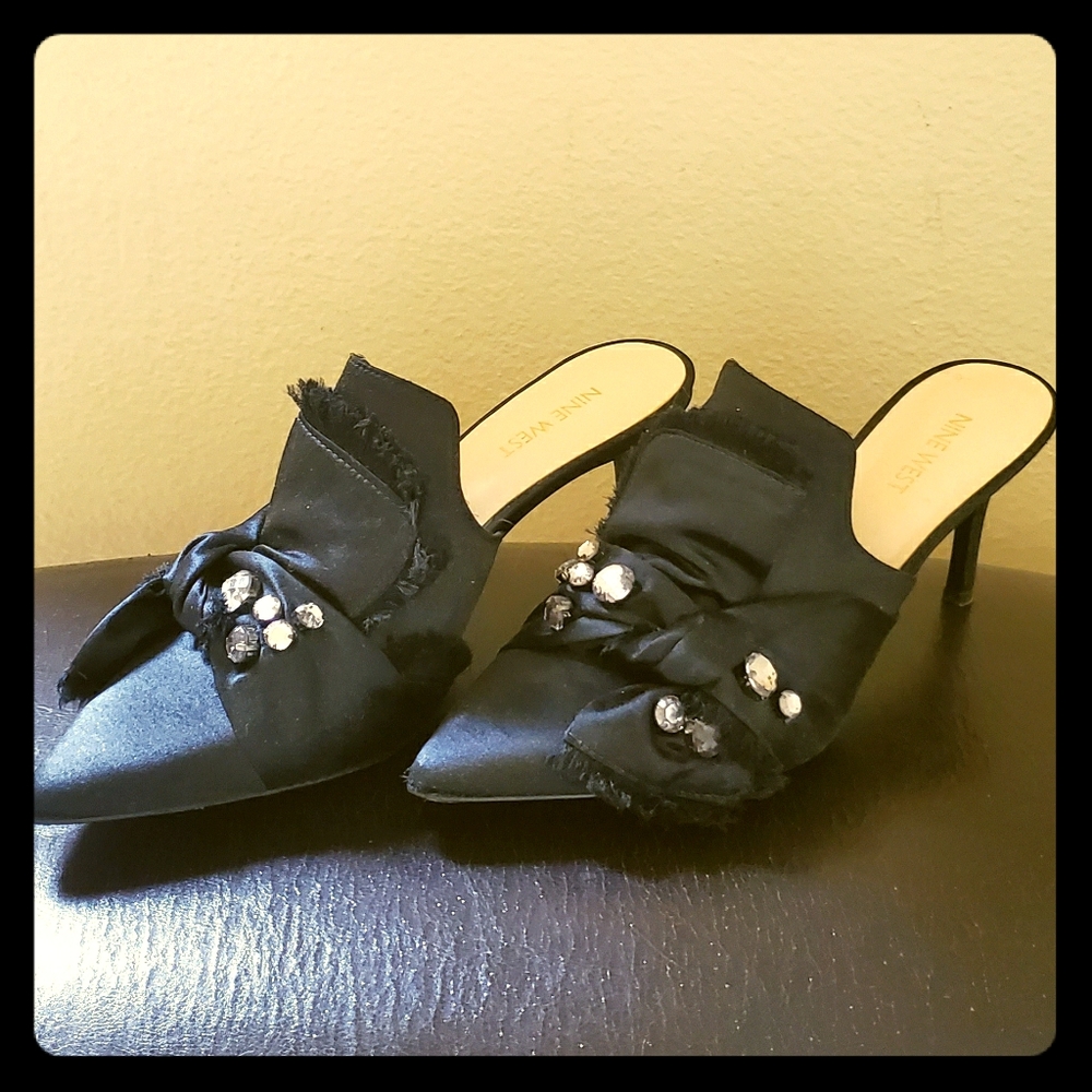 Nine West blk heels